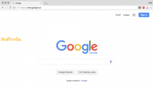 main screen of google in chrome