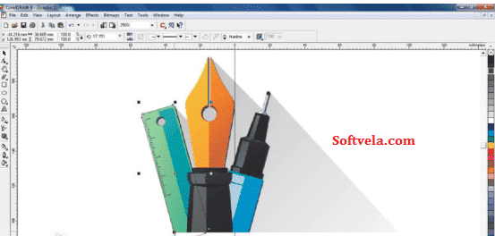 Outline pen в coreldraw где находится